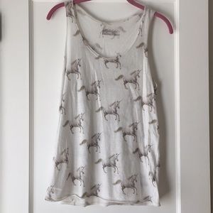 All Things Fabulous Unicorn Tank sz S